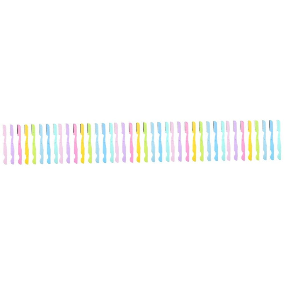 Beavorty 40-Piece Folding Eyebrow Razors for Gentle Facial Hair Removal