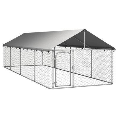 Willood Outdoor Dog Kennel with Roof 600 x 200 x 150 cm