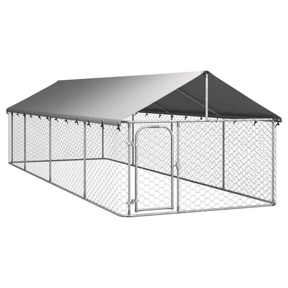 Willood Outdoor Dog Kennel with Roof 600 x 200 x 150 cm