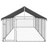Willood Outdoor Dog Kennel with Roof 600 x 200 x 150 cm view 2