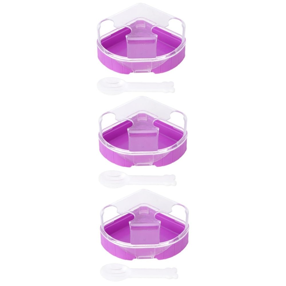 Beavorty 3-Piece Hamster Bathroom Set with Double-Door Triangular Design