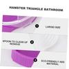 Beavorty 3-Piece Hamster Bathroom Set with Double-Door Triangular Design view 3