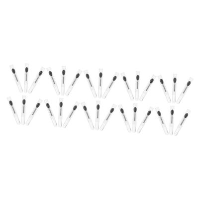 Beavorty 30-Piece Silicone Lip Brushes with Caps, Nonstick Eye Makeup Brushes for Travel, Professional Use, and Makeup Practice