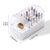 2-in-1 Nail Drill Bit Holder, 30-Hole Dustproof Case view 4