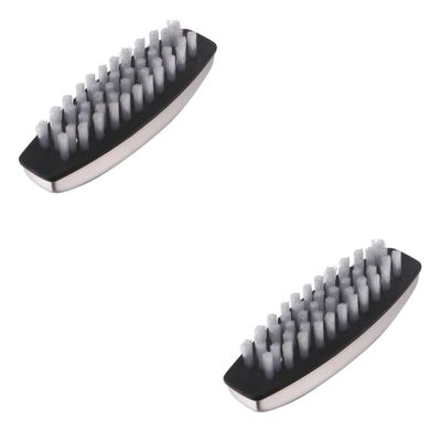 FRCOLOR 2-Piece Soap Nail Brush Set with Nylon Bristles