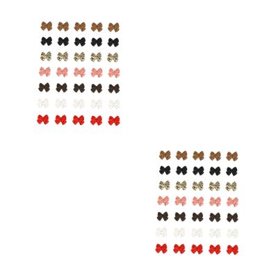 Warmhm 70-Piece Frosted Matte Bowknot Nail Art Accessories