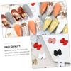 Warmhm 70-Piece Frosted Matte Bowknot Nail Art Accessories view 3