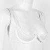 GRRKDFQ Women's See-Through Cutout Lingerie Bra with Open Cups, White, XXL view 4