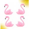 TOPBATHY Pink Flamingo Cake Decorations, 4-Piece Plastic Set view 2