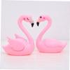 TOPBATHY Pink Flamingo Cake Decorations, 4-Piece Plastic Set view 4