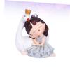 TOPBATHY 1-Piece Swan Girl Figurine Cake Decor, Cartoon Resin Ornament for Birthdays, Parties, Tables, and Miniature Gardens view 2