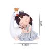 TOPBATHY 1-Piece Swan Girl Figurine Cake Decor, Cartoon Resin Ornament for Birthdays, Parties, Tables, and Miniature Gardens view 4