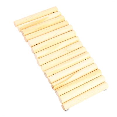 VILLFUL Hamster Toy - Natural Wood Bridge