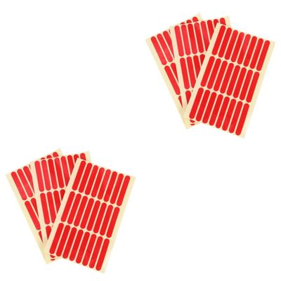 minkissy 6-Piece Nail Glue Stickers, Adhesive Tabs for Nails, Self-Adhesive Nail Stickers, Crystal Manicure Tool, Red Double-Sided Tape