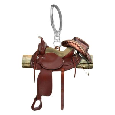 Horse Saddle Keychain