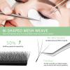 Natuhana W Premade Fan Lashes, 0.07 D Curl, 14 mm, 3D view 2