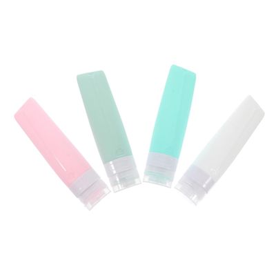 FRCOLOR 8-Piece Silicone Travel Bottles, Refillable and Leakproof, Pastel Colors