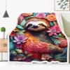 Fadaing Raccoon Flannel Blanket, Soft Warm Cartoon Throw (6,100 x 140 cm) view 1