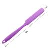 Coufce 3-Piece Silicone Wax Spatulas, Nonstick, Orange/Yellow/Purple view 2