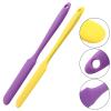 Coufce 3-Piece Silicone Wax Spatulas, Nonstick, Orange/Yellow/Purple view 4