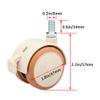 2-Inch Furniture Caster for Office Chairs and Baby Cribs, 120 kg Capacity, Double Wheel, Quiet, Threaded Stem (M8), Size M6 view 2
