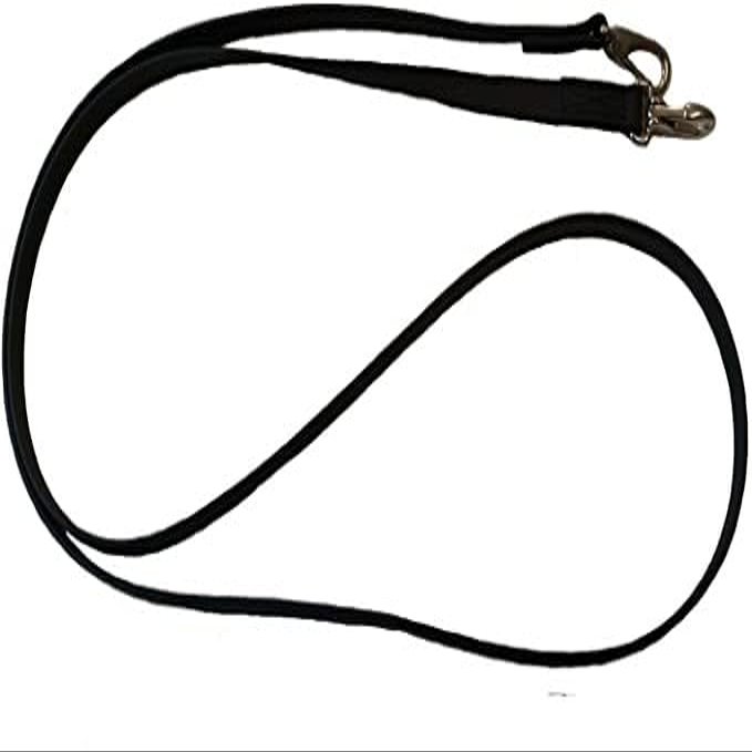 MJH Super Heavy BioThane Reins, 16 mm Wide, Stitched, Brown, 2.40 m
