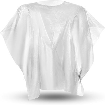 MUNTRADE Disposable Hairdressing Capes, Waterproof, 84 x 110 cm, White, 100 cm