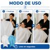 MUNTRADE Disposable Hairdressing Capes, Waterproof, 84 x 110 cm, White, 100 cm view 2