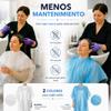 MUNTRADE Disposable Hairdressing Capes, Waterproof, 84 x 110 cm, White, 100 cm view 4