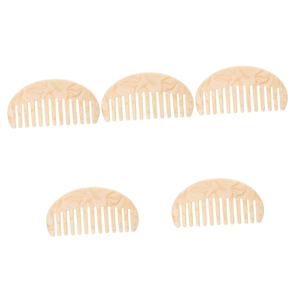 FOMIYES 5-Piece Wide-Tooth Comb Set for Wet, Curly Hair and Styling