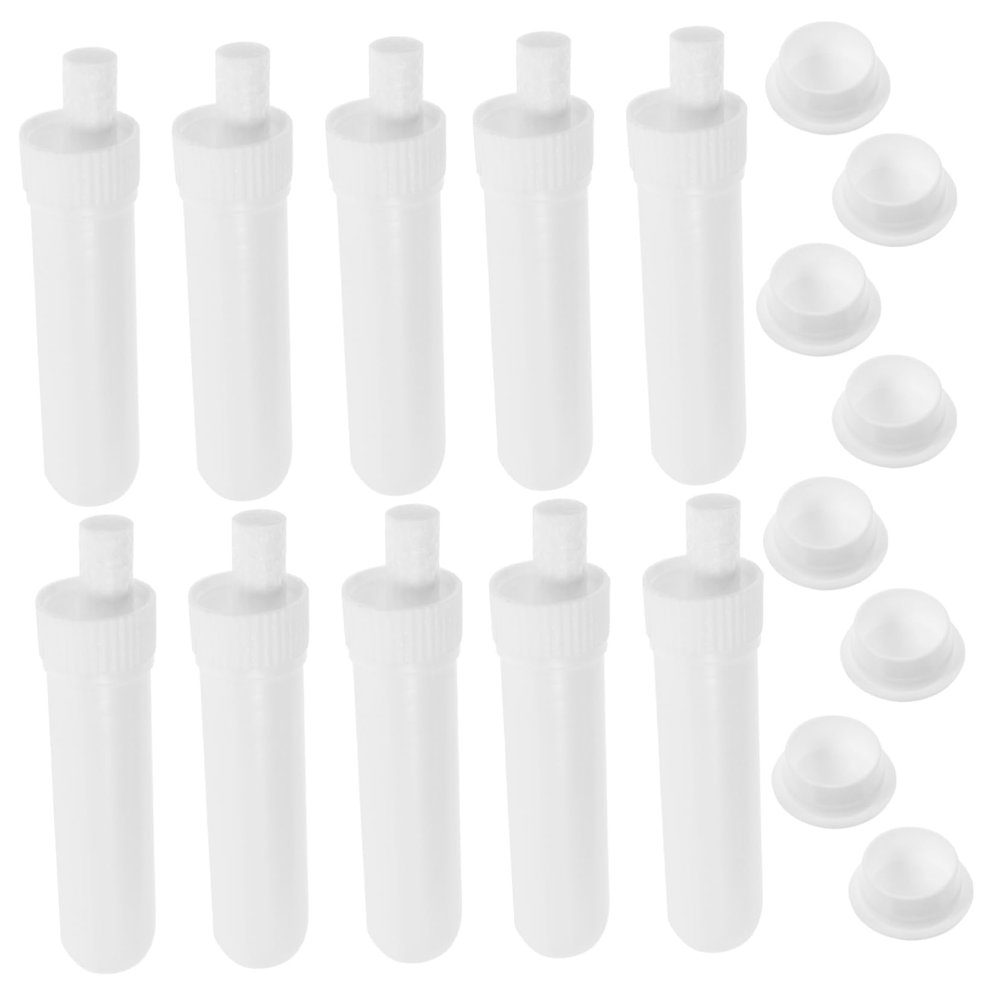 FRCOLOR 50-Pack Reusable Nasal Inhaler Tubes for Essential Oils
