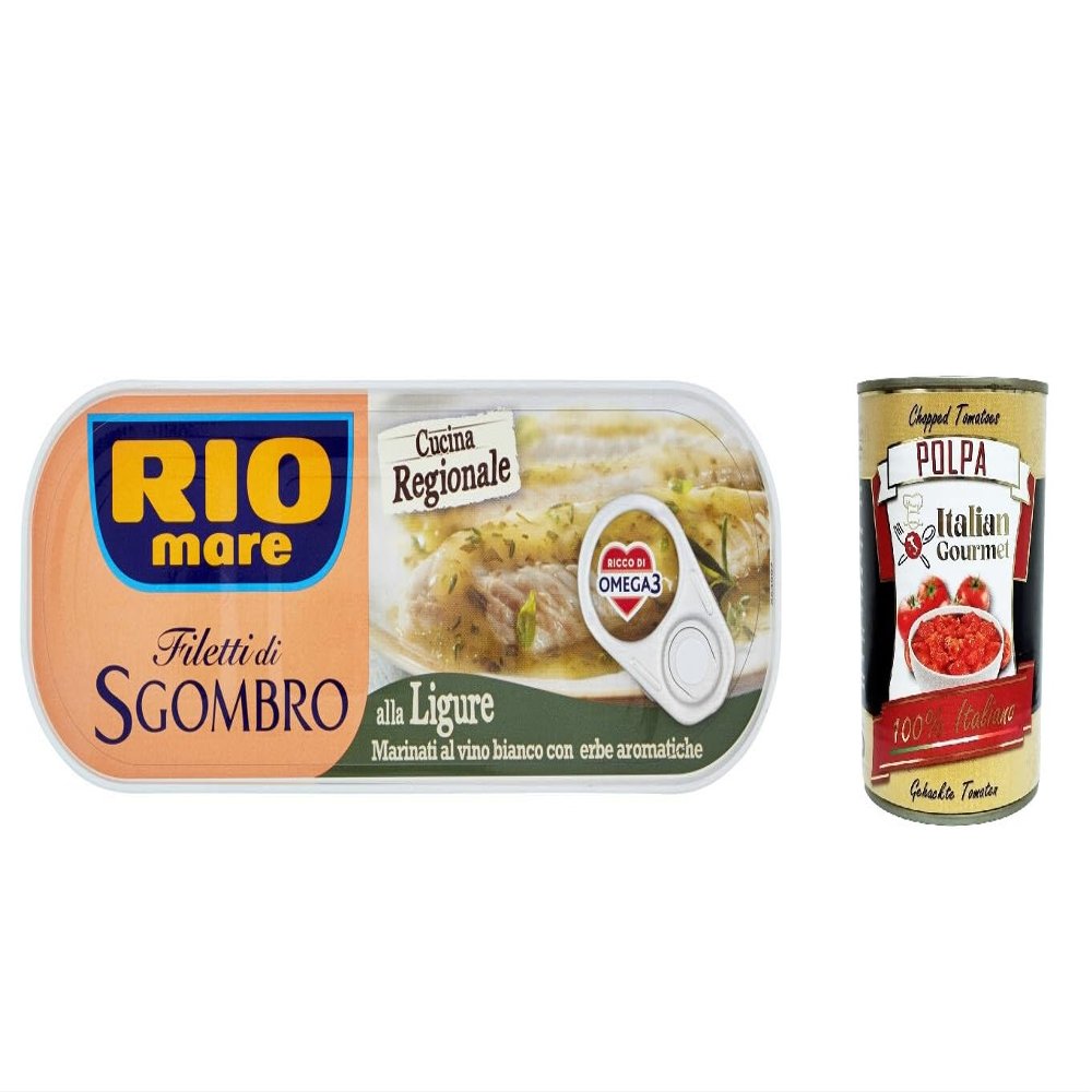 Italian Gourmet Ligurian-Style Mackerel Fillets with Omega-3, Tender, 3 x 120 g