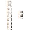 Operitacx 40-Piece Metal Shoelace End Caps, Durable Aglets for Shoelaces, Cords and Hats, Long Gunmetal view 1