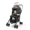 2-in-1 Double-Layer Pet Stroller, Black, Supports up to 16 kg view 1
