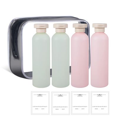 ASEVAT 200 ml Shampoo and Conditioner Squeeze Bottles, 4-Pack