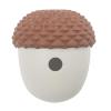 BEIJIALY Dog Treat Dispenser Toy, Pine Cone Dog Toy for Aggressive Chewers, Durable Silicone Multifunctional Treat-Dispensing Puzzle Toy, Slow Feeder, Brown with Gray view 1