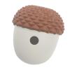 BEIJIALY Dog Treat Dispenser Toy, Pine Cone Dog Toy for Aggressive Chewers, Durable Silicone Multifunctional Treat-Dispensing Puzzle Toy, Slow Feeder, Brown with Gray view 2