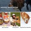 BEIJIALY Dog Treat Dispenser Toy, Pine Cone Dog Toy for Aggressive Chewers, Durable Silicone Multifunctional Treat-Dispensing Puzzle Toy, Slow Feeder, Brown with Gray view 3
