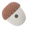 BEIJIALY Dog Treat Dispenser Toy, Pine Cone Dog Toy for Aggressive Chewers, Durable Silicone Multifunctional Treat-Dispensing Puzzle Toy, Slow Feeder, Brown with Gray view 4