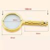 WEIDON Retro Handheld Magnifying Glass with Gold Handle, Safehappy view 3