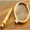 WEIDON Retro Handheld Magnifying Glass with Gold Handle, Safehappy view 4