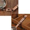 WEIDON Handheld Bronze Metal Magnifying Glass, HD Optical Glass, Retro Reading Aid, 1 Piece view 4
