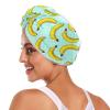 YOUJUNER 2-Pack Hair Turbans, Yellow Banana Pattern view 3