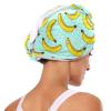 YOUJUNER 2-Pack Hair Turbans, Yellow Banana Pattern view 4