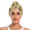 YOUJUNER 2-Pack Hair Turbans, Vintage Butterfly Pattern, Highly Absorbent, Quick-Drying Hair Towels view 2
