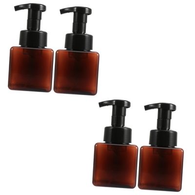 FRCOLOR 4-Piece Refillable Foaming Soap Dispenser Set