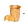 ZXNANA Wooden Foot Bath Tub, Durable Solid-Wood Foot-Washing Basin for Household Use view 2