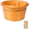 Wooden Foot Bath Bucket, Foot Soaking Basin, Spa and Sauna Tub (Color: B) view 1