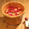 Wooden Foot Bath Bucket, Foot Soaking Basin, Spa and Sauna Tub (Color: B) view 4
