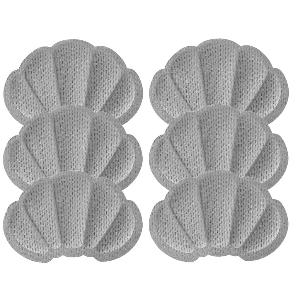Shoe Heel Cushion Inserts for Loose Shoes, Gray, 6 Pieces